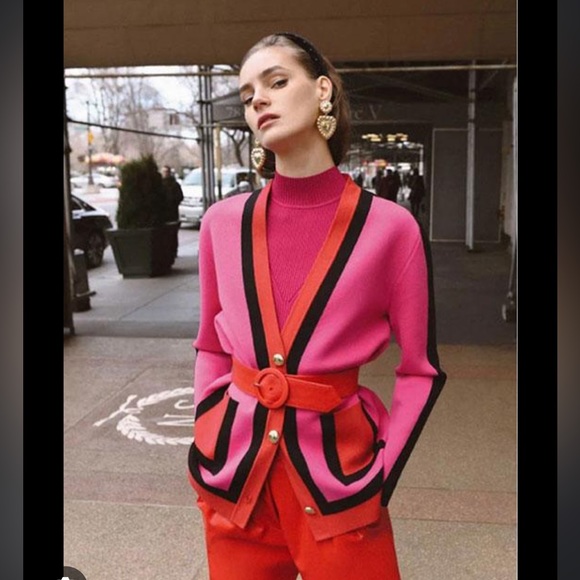 Ronny kobo block cardigan size M - Picture 2 of 6